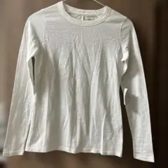未使用品タグ付きBANANA REPUBLIC ホワイト 長袖Tシャツ