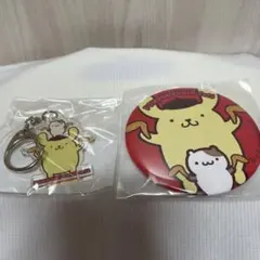 ポムポムプリンカフェ名古屋　手羽先缶バッジ、アクリルキーホルダーセット