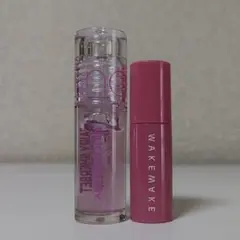 ミニリップ2本 ロムアンド グロス 03、WAKEMAKE ピュアティント 05