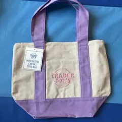 【値下げ中】トレジョ パステルパープルミニトート　エコバッグ