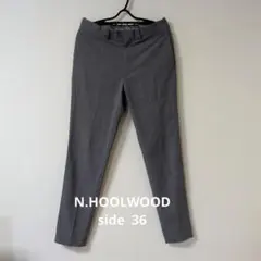 ★日本製★N.HOOLWOOD★ミスターハリウッド グレー薄手のスラックスのサムネイル
