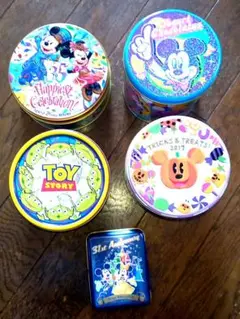 ディズニー 空き缶セット トイ・ストーリー、35 周年 他　5点