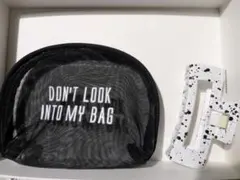 ロゴ入りメッシュポーチ＆ヘアクリップセット