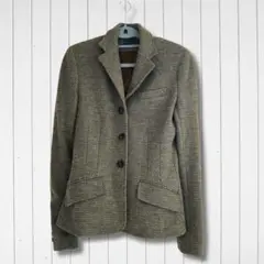 ​RALPH LAUREN テーラードジャケット ウール ブラウン トラッド
