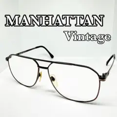 MANHATTAN ヴィンテージ メガネ M-46 チタン ツーブリッジ