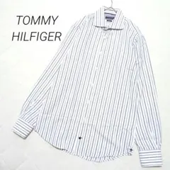 TOMMY HILFIGER シャツ ブラウス ビジネス ストライプ柄 シンプル