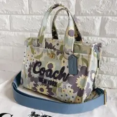 COACH コーチ カーゴ トート 26 フローラル 花柄 正規品 ショルダー 