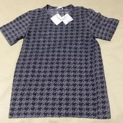 新品 PLST ハウンドトゥース ジャガード 半袖Tシャツ Sのサムネイル