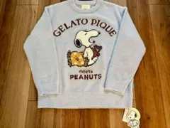 新品タグ付ジェラートピケ×PEANUTS ベビモコ ジャガードプルオーバー F