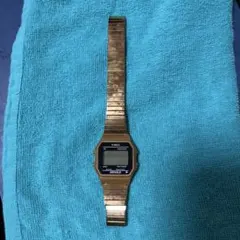 TIMEX デジタル腕時計 ゴールドカラー
