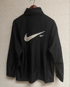 90s Nike ナイロンジャケット ビッグロゴ　黒 ヴィンテージ