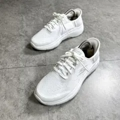 極美品【スケッチャーズ】スリップインズ/ハンズフリー/スニーカー/スリッポン/白