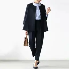 スーツ　セットアップ　ジャケット　パンツ　きれいめ　楽ちん　卒業　入学　オフィス