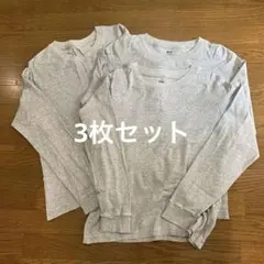 ユニクロ　ソフトタッチクルーネックTシャツ/長袖　綿　 Mサイズ　3枚セットのサムネイル