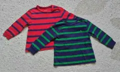 Ralph Laurenラルフローレン ボーダー長袖Tシャツ2枚セット 80cm