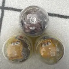 カーズ　プルバックレーサーカーDX 3個セット　ガチャガチャ