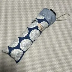 折りたたみ傘 花柄 ブルー手開き式（傘袋付き）