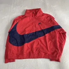 NIKE ビッグスウッシュ ハーフジップ アノラックジャケット XXL 赤紺のサムネイル