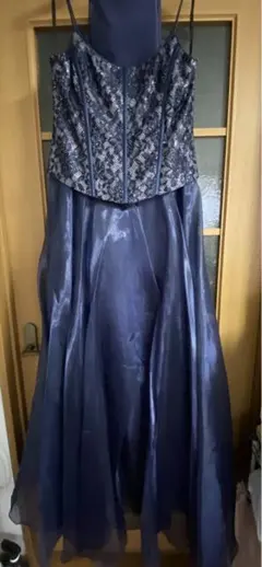 ネイビー　ドレス　未使用　ストール付き