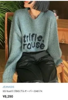 JEANASIS 5G floatロゴBIGプルオーバー/248174