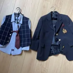入学式 男の子 キッズフォーマル130ジャケット　120シャツ