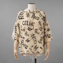 CELINE 22SS クレープ・ド・シーヌ シルク プルオーバー フーディのサムネイル