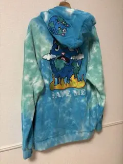 ripndip SAVE THE WORLD パーカー 青と緑のタイダイのサムネイル