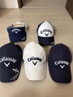 【美品・豪華5点セット】Callaway キャップ＆バイザー｜人気カラー揃い｜