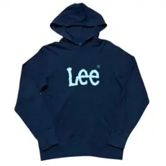 美品 Lee ビッグロゴ プリント パーカー フーディー パイル裏地 リー