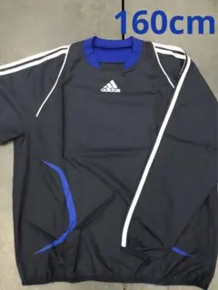 adidas アディダス トレーニングウェア 青 サッカー 長袖 160cm