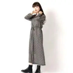 カスタネkastane ペイズリー柄シフォンワンピース