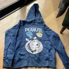 PEANUTS スヌーピー パーカー ネイビー