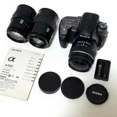 SONY α550 デジタル一眼レフカメラ 本体 レンズセットのサムネイル