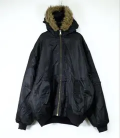 1990s ビンテージ　ma1型　リバーシブルブルゾン　フード付　ジャケット