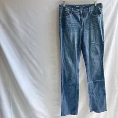 美品✨️ オールドネイビー 無地 デニム ブーツカット 14 青 綿ゆったり脚長のサムネイル