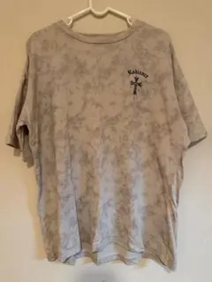 INGNI ムラ染めバックラインストーンクロスロゴチュニックTシャツ