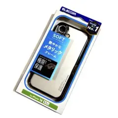 ELECOM iPhone 16用ソフトケース メタリックフレーム