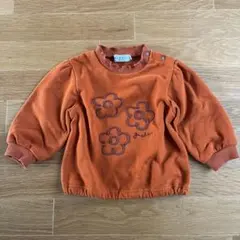 day and day トレーナー　オレンジ　ベビー　90㎝