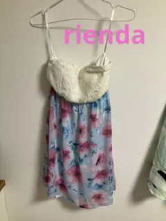 S 定価8250円　フラワープリント　ノースリーブ　ミニワンピース