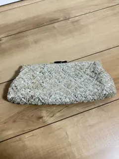 ゴールドビーズ装飾パーティーバッグ　未使用