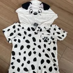 ダルメシアン柄フード付きTシャツ 100cm