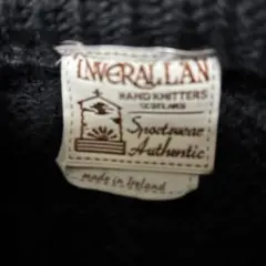 インバーアラン　カーディガン　ブラック