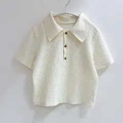 【極美品】SHIPS シップス　小泉里子　ショート丈　ポロシャツのサムネイル