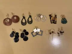ハンドメイド　イヤリング9点セット