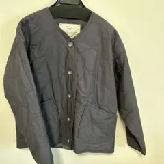 美品　no jean キルティングコート　ネイビー　M
