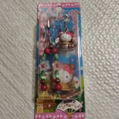 【未開封】ハローキティ ストラップ 群馬限定　ぶんぶく茶釜バージョン
