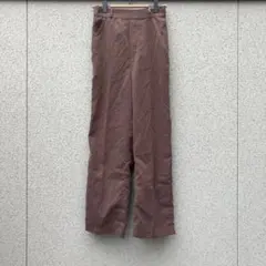 2188【WEGO】S♡カジュアルパンツ ゴムウエスト ブラウン