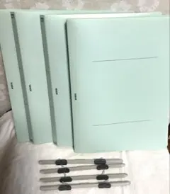 ASKUL A4-S フラットファイル　プラスチック製(予備ファスナー４本付)③