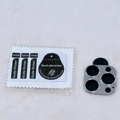 ✿iPhone 15proMax カメラカバー 保護 キズ防止 シルバー 1枚