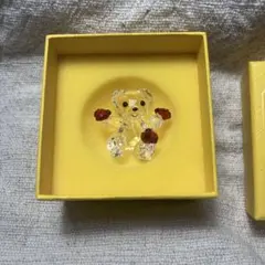 極美品】スワロフスキー クリスベア てんとう虫 GoodLuck Bear - メルカリ